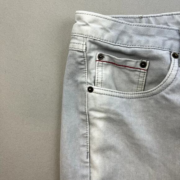 Marine Layer Pants Mens 32x30 Gray Chino Corduroy Slim Fit Straight Leg Casual - Picture 9 of 14